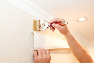 Pose de papier peint à Sainte-Magnance — revêtements muraux et toiles de verre